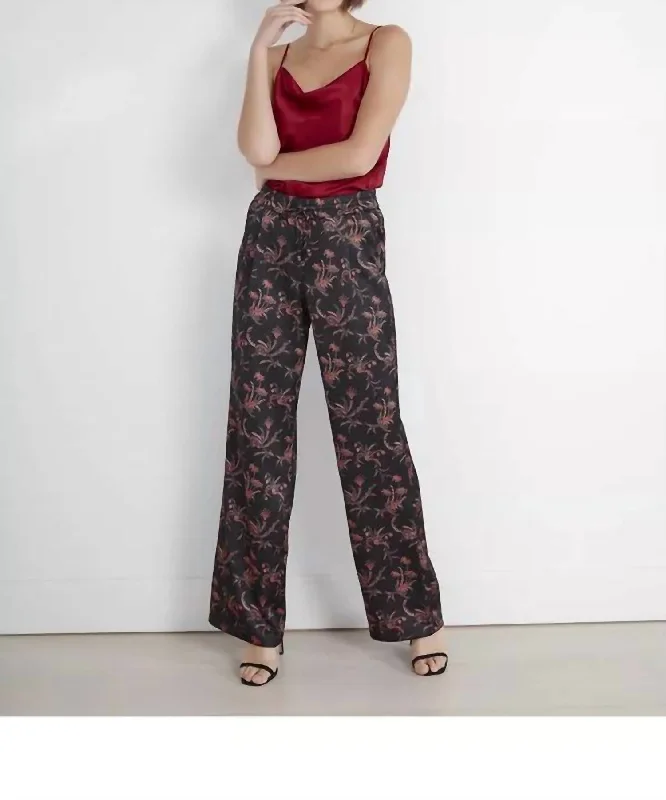 Solynne Pant In Black Multi End Of Season Sale Clothing