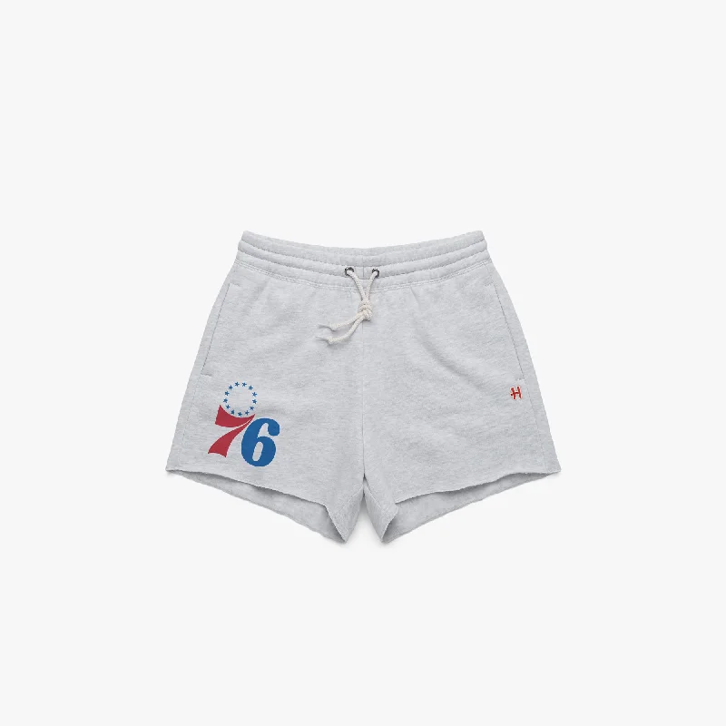 Women's Philadelphia 76ers Logo Sweat Shorts Women's Clothes For Work Events