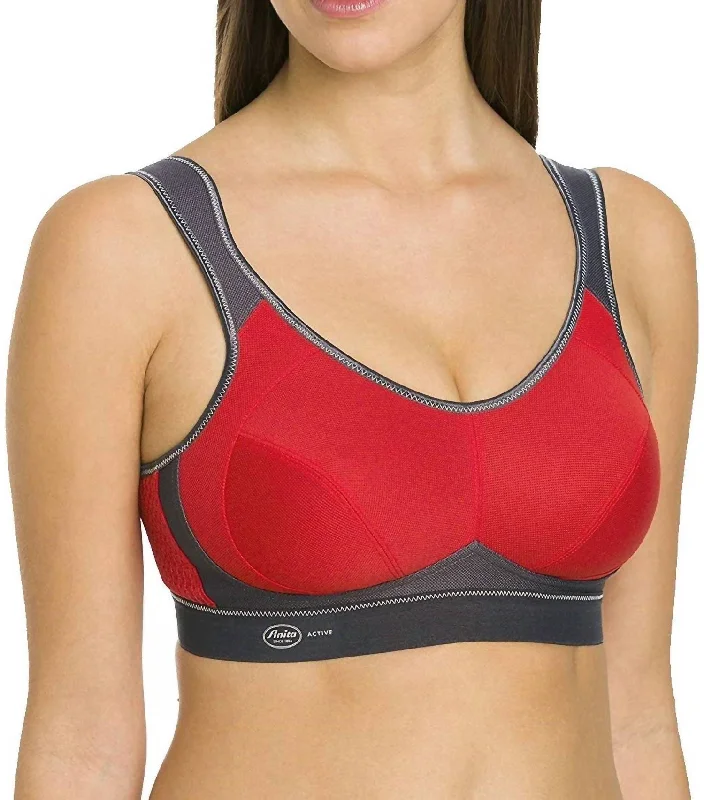 Extreme Control Wireless Sports Bra In Red/anthracite Affordable Women's Clothing