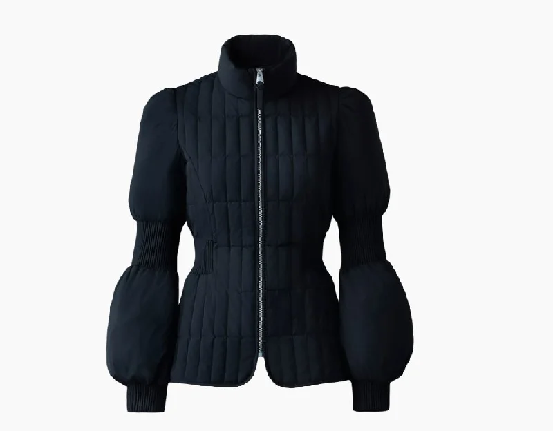 Mackage Women's Felicia Quilted Down Jacket, Black Women's Elegant Formal Outfit