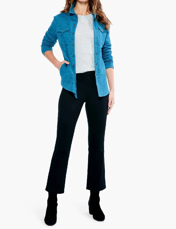 Quilted Strolls Jacket In Deep Marine Women's Formal Event Outfit